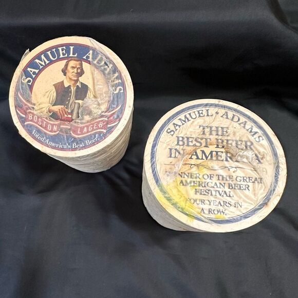 Vintage Samuel Adams Boston Lager cardboard beer mats Coasters NWOT - Picture 6 of 7